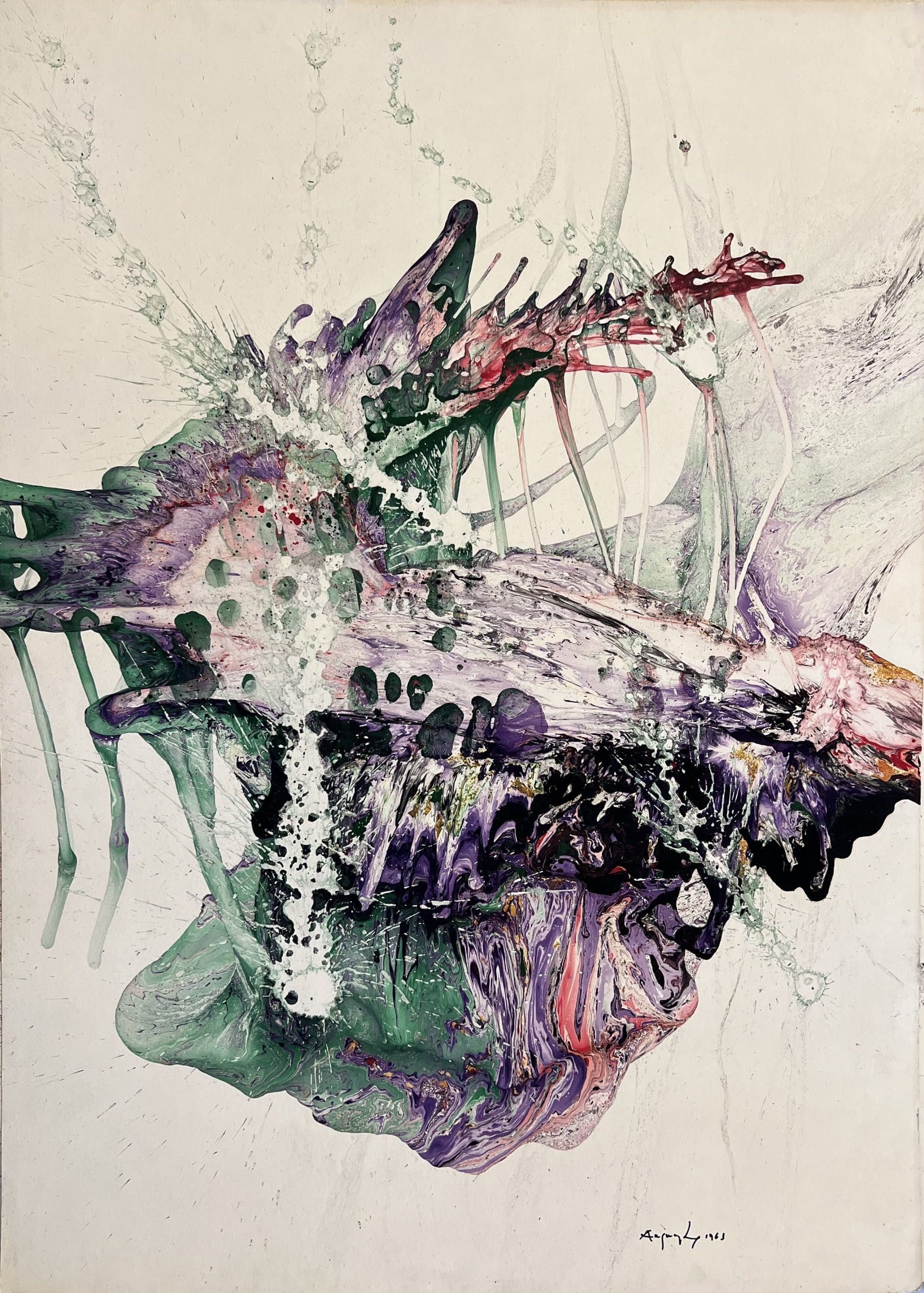 painting on paper by artist august puig