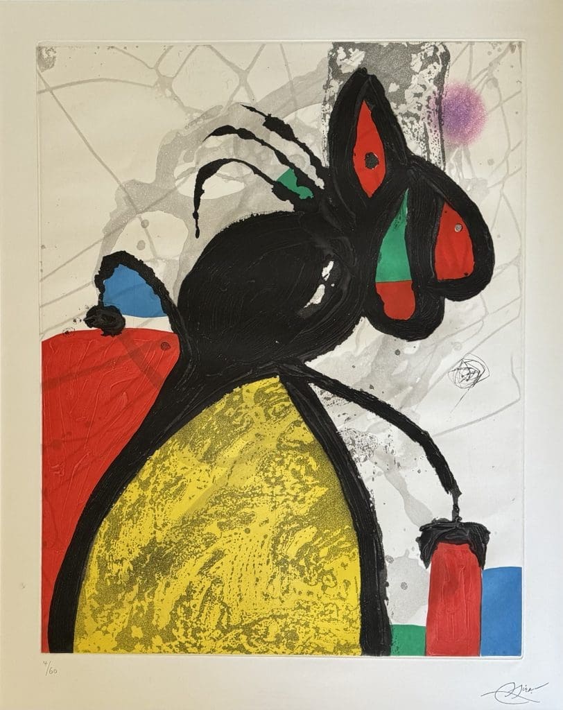Etching by Joan Miro