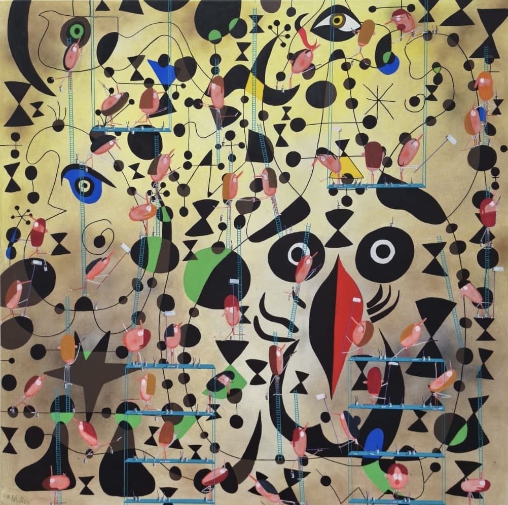 painting on canvas by moises yagues