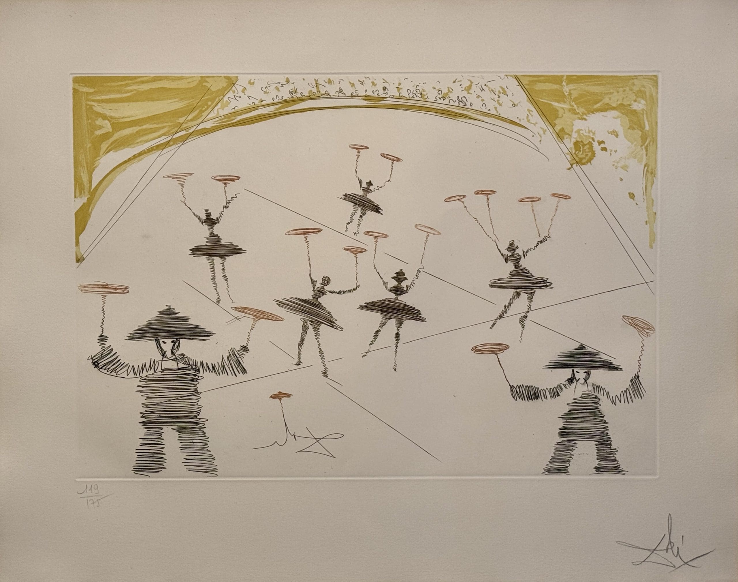 etching by salvador dali